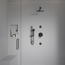 INFLUENCE - 1X1/11X12, GRAY, GLOSSY